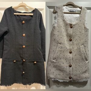 Ivy Greis Tweed Girls dresses LOT OF 2